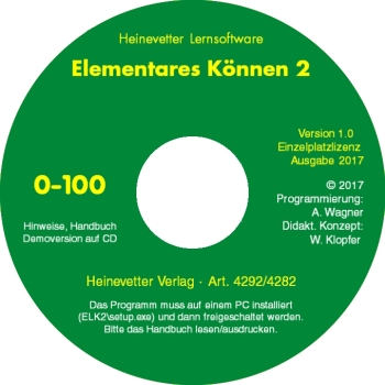 "Elementares Können 2" - Lernsoftware - Einzelplatzlizenz